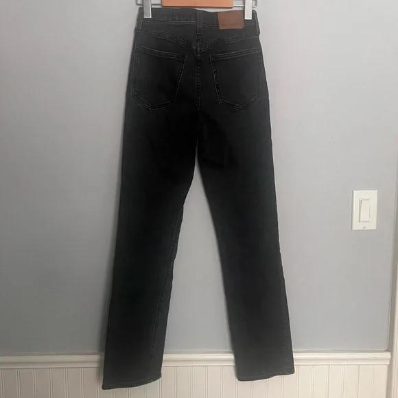 Aritzia Denim Forum The Arlo Hi-Rise Straight Jean Black Size 24 - Picture 5 of 11